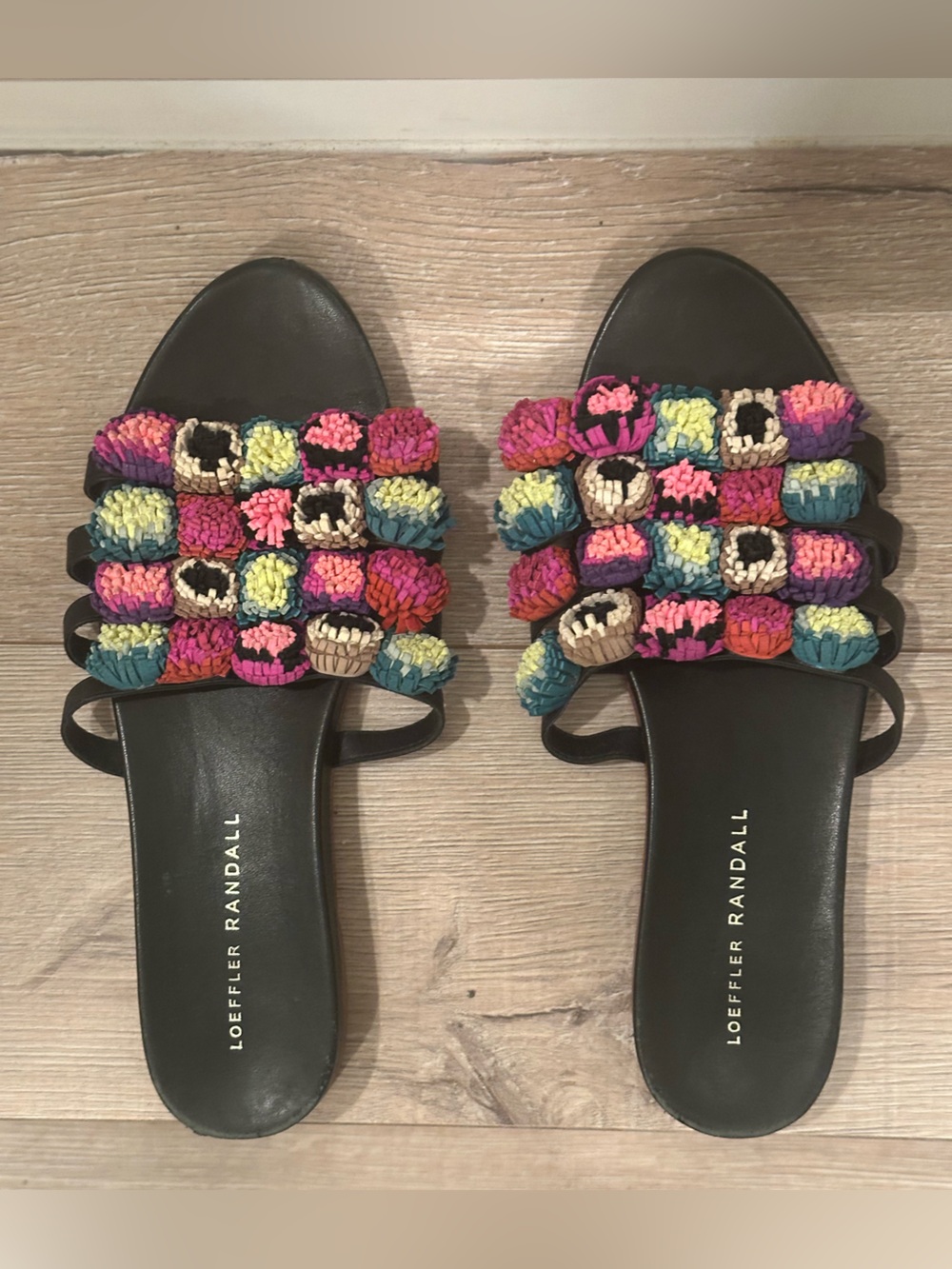Loeffler Randall Multicolored Slide Sandal 7.5